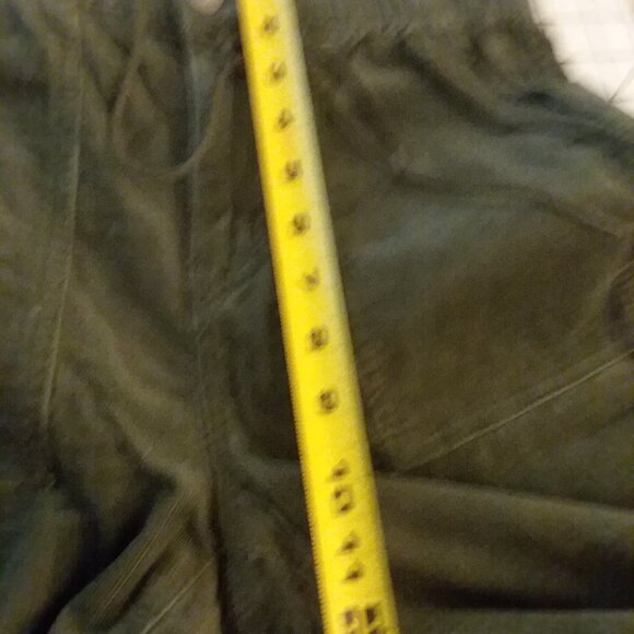 Olive green fine wale corduroy pants - Picture 6 of 13